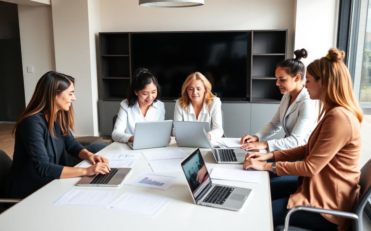Lending professionals collaborating on commercial loan deals